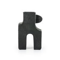 By-Boo Vaas 'Tribe' 47cm, kleur Zwart - thumbnail