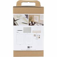 Creativ Company Hobbyset papierkunst, papieren hangers, off white, 1 doos - thumbnail