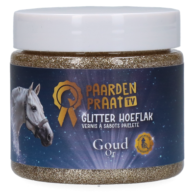 Paardenpraat TV Glitter Hoeflak Goud