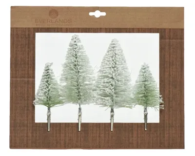 Kerstornament Kerstboom Clip Groen 4st