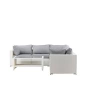 Nohr Loungeset 'Latonda' Met hoekbank en tafel, kleur Wit - thumbnail