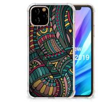 Apple iPhone 11 Pro Doorzichtige Silicone Hoesje Aztec - thumbnail