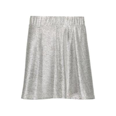 Geisha winter shiny rok meisjes - zilver