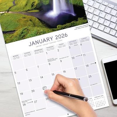 Iceland Calendar 2026 Square Travel Wall Calendar - 16 Month