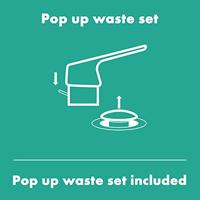 Hansgrohe Wastafelmengkraan Vivenis Eengreeps 110 CoolStart Met Trekwaste Chroom - thumbnail