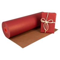 Kraftpapier op rol 59 cm x 400 meter 50 gram/m2 bordeaux rood - thumbnail