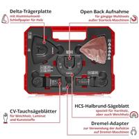Einhell 708136 XLPLUS-CASE HCS, Aluminiumoxide, Chroom-vanadium staal Multitool toebehorenset 1 set(s) - thumbnail