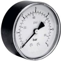 ICH Manometer 306.63.10 Aansluiting (manometer): Achterkant 0 tot 10 bar Schroefdraad (buiten) 1/4 1 stuk(s) - thumbnail
