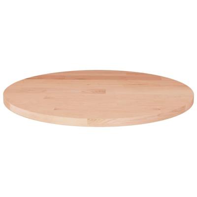Tafelblad rond 30x1,5 cm onbehandeld massief eikenhout