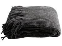 Gusta plaid chenille 152x127cm donkergrijs - thumbnail