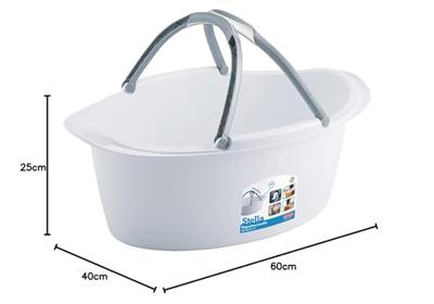 Mand met hengsels 25 liter