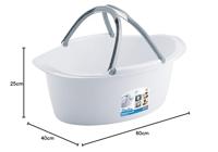 Mand met hengsels 25 liter - thumbnail