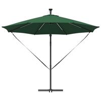 Cantilever Banana Parasol met slot Groen 294 x 294 x 248 cm - thumbnail