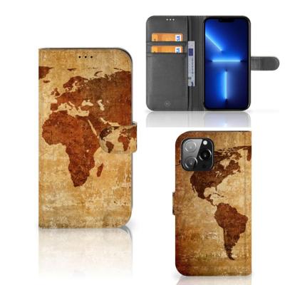 iPhone 13 Pro Max | Flip Cover | Wereldkaart
