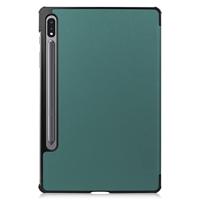 3-Vouw sleepcover hoes - Samsung Galaxy Tab S7 Plus / Tab S8 Plus - Groen - thumbnail