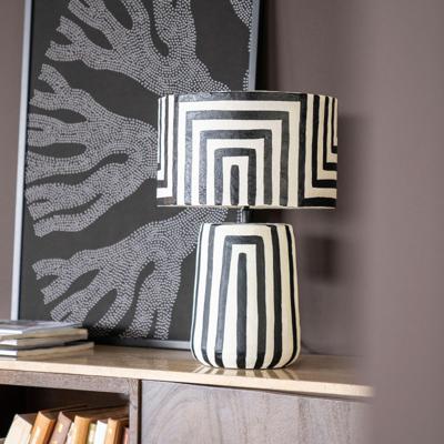 By-Boo Tafellamp 'Terre' Papier Maché, 44cm hoog By-Boo Tafellamp 'Terre' Papier Maché, 44cm hoog