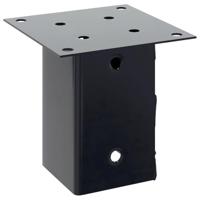 Spokkels vierkant 4 st 81x81 mm gepoedercoat staal antraciet - thumbnail