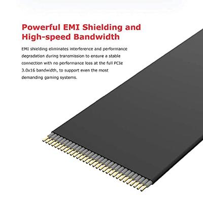 Akasa RISER BLACK PRO, Vertical GPU Holder + Premium PCIe 3.0 Riser cable 90° PCIe 3.0 x16 Female 1