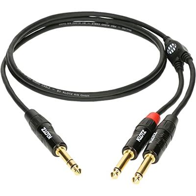 Klotz KY1-150 Insertkabel met stereo jack naar 2x mono jack 1.5 meter Klotz KY1-150 Insertkabel met stereo jack naar 2x mono jack 1.5 meter