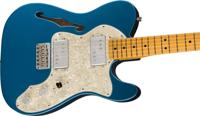 Fender American Vintage II 1972 Telecaster Thinline Lake Placid Blue MN elektrische gitaar met koffer - thumbnail