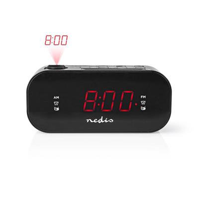 Digitale Projectie Klokradio met Alarm | 0,9" LED | FM | Dubbel Alarm | Sluimerknop