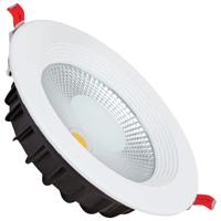 LED Downlight - Verona - Inbouw Rond 10W - Helder/Koud Wit 6400K - Mat Wit Aluminium - Ø120mm - thumbnail