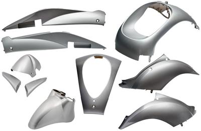 Edge plaatset mio 10 delig zilver metallic