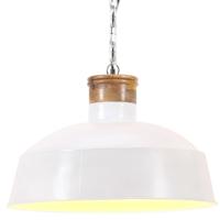 VidaXL Hanglamp industrieel e27 58 cm wit - thumbnail
