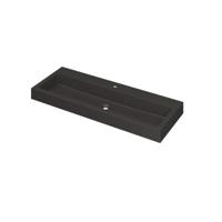 INK Momento Wastafel Quartz met 1 Kraangat - 1200x450x90 mm - Quartz Zwart - thumbnail