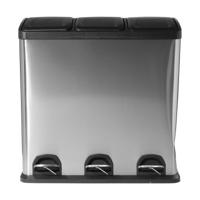 Pedaalemmer 3 vakken - 3x20 liter - thumbnail