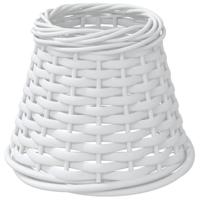 VidaXL Lampenkap ø15x12 cm wicker wit - thumbnail