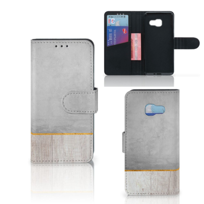 Samsung Galaxy A3 2017 | Book Style Case | Wood Concrete