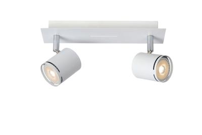 Lucide RILOU - Plafondspot - LED Dimb. - GU10 - 2x5W 3000K - Wit Lucide RILOU - Plafondspot - LED Dimb. - GU10 - 2x5W 3000K - Wit