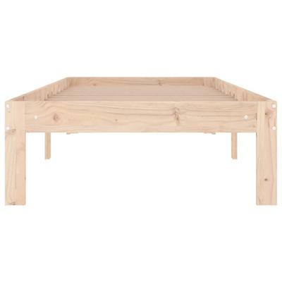 Bedframe massief hout 75x190 cm