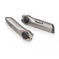 TranzX Tranzx jd-897 stuur bar ends alu zilver 95 mm - thumbnail