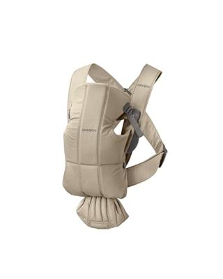 Geweven babydrager Mini BABYBJÖRN beige