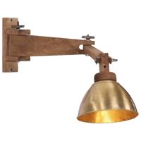 Wandlamp 25 W E27 antiek messingkleurig - thumbnail