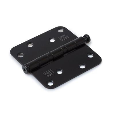 DX kogellagerscharnier - 89x89 mm - afgeronde hoek - zwart