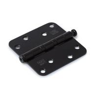 DX kogellagerscharnier - 89x89 mm - afgeronde hoek - zwart - thumbnail