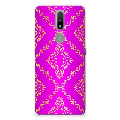 Siliconen Hoesje Nokia 2.4 Barok Roze Siliconen Hoesje Nokia 2.4 Barok Roze