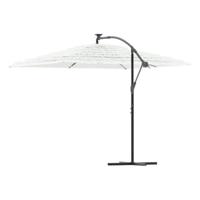 Parasol met stalen paal 290x290x238 cm wit - thumbnail
