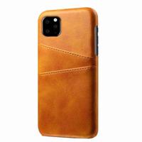 Casecentive Leren Wallet back case iPhone 11 Pro Max tan - thumbnail