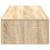 Wandschap met lades 60x26,5x15cm bewerkt hout sonoma eikenkleur - thumbnail