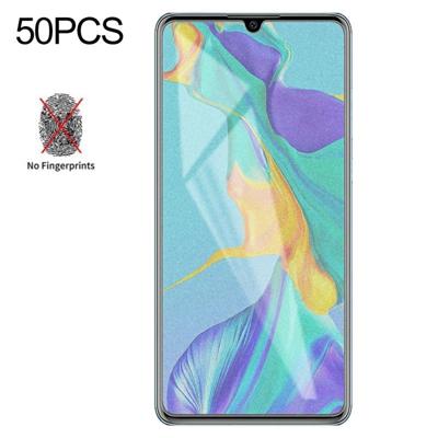 50 stuks non-Full matte Frosted gehard glas film voor Huawei P30 geen retail pakket
