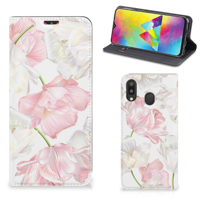 Samsung Galaxy M20 Smart Cover Lovely Flowers - thumbnail