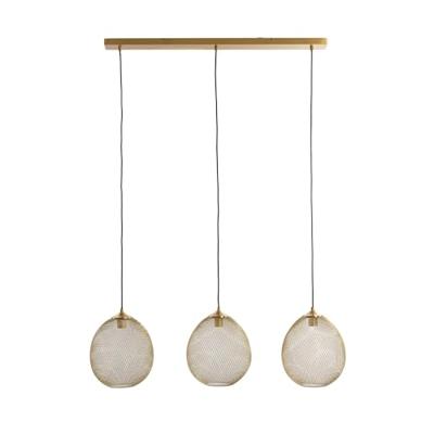 Light & Living Hanglamp 'Moroc' 3-lamps, kleur Goud Light & Living Hanglamp 'Moroc' 3-lamps, kleur Goud