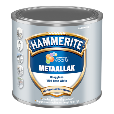 Hammerite Metaallak Hoogglans | White | W05 | 500ml - 5111669