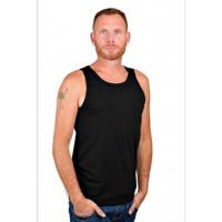 RJ Bodywear Men Singlet Black - thumbnail