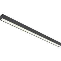 Lineaire LED Hanglamp 120cm - 40W 4600lm - Koud Wit 6500K - Zwart - thumbnail