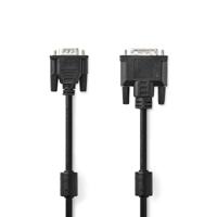 DVI-Kabel | DVI-A 12+5-pins male - VGA male | 2,0 m | Zwart - thumbnail